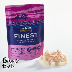 �y400�~OFF�N�[�|���I���X���|�C���g�ő�42�{�I6��1���I�z�t�B�b�V��4�h�b�O FISH 4 DOGS �z���C�g�t�B�b�V���t���[�N 100g×6�p�b�N ���Y�� �h�b�O�t�[�h �O���C���t���[ �����s�g�p �� �E�F�b�g