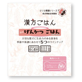 【店内ポイント最大42倍！本日限定！】漢方ごはん改めげんかつごはん レトルトタイプ 金（馬肉ベース） 80g ドッグフード ウェットフード 無添加