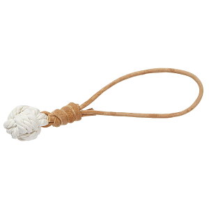 【店内ポイント最大39倍!本日限定!】ファッド FAD レザー&コットン トイ ボール 犬 おもちゃ ロープ 噛む デンタルトイ 革