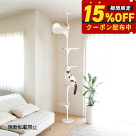 【15％OFFクーポン】【レビュー特典あり】OPPO オッポ キャットタワー 突っ張り スリム 省スペース キャ…