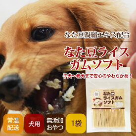 【店内ポイント最大43倍！本日限定！】GLORY DOG＆EARTH なた豆ライスガムソフト 15本