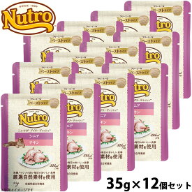 【店内ポイント最大40倍！3月30日！】ニュートロ キャットフード ウェット デイリーディッシュ シニア猫 チキン ペーストパウチ 35g×12個