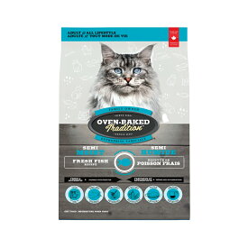 【店内ポイント最大43倍！本日限定！】オーブンベークド トラディション OVEN-BAKED TRADITION キャットフード セミモイスト フィッシュ 1.36kg 成猫 無添加 オーブンベイクド