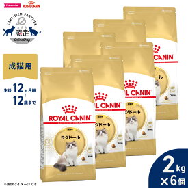 【店内ポイント最大42倍！本日限定！】ロイヤルカナン 猫 キャットフード フィーラインブリードニュートリション ラグドール専用フード 成猫用 2kg×6個 正規品