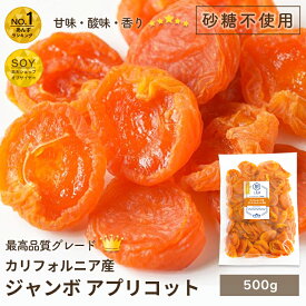 ジャンボあんず ドライアプリコット カリフォルニア産 500g 砂糖不使用 最高峰の 杏 甘さも香りも上品さも段違い杏 の品揃えは日本一を誇る専門店 ジャンボアプリコット 種なし ドライあんず アプリコット ドライ あんず ドライアンズ 杏子 上野 アメ横