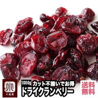 目玉セール品 ドライクランベリー アメリカ産 1kg 保存料不使用NO.1ブランドを使用 フルーティーな味わい…
