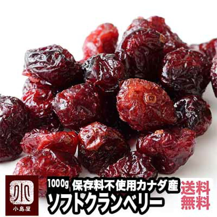 楽天市場】ソフトクランベリー カナダ産 1kg 保存料不使用クランベリー 