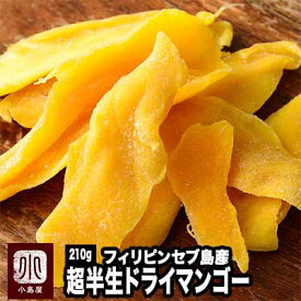 新物　超半生ドライマンゴー(フィリピン産) 《210g》現地農園まで視察してますフィリピン セブ島のペリカンマンゴー（カラバオ種）しっとりとした果肉の食感とトロピカルな生感覚の旨み フィリピンマンゴー ドライフルーツ