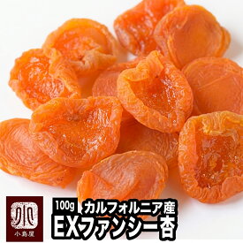 EXファンシー あんず ドライアプリコット カリフォルニア産 100g 砂糖不使用　甘さ・酸味・香りのバランスに優れた 杏 杏 の品揃えは日本一を誇る専門店 種なし ドライあんず アプリコット ドライ あんず ドライアンズ 杏子 上野 アメ横