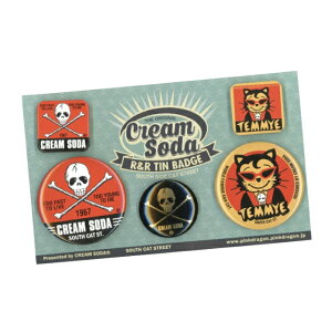 CREAM SODACS R&R TIN BADGE�ʃo�b�W�Z�b�g�N���[���\�[�_