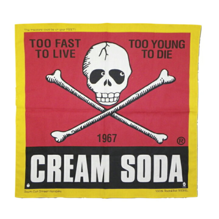 楽天市場】CREAM SODAバンダナ角ドクロ/ティミークリームソーダ 