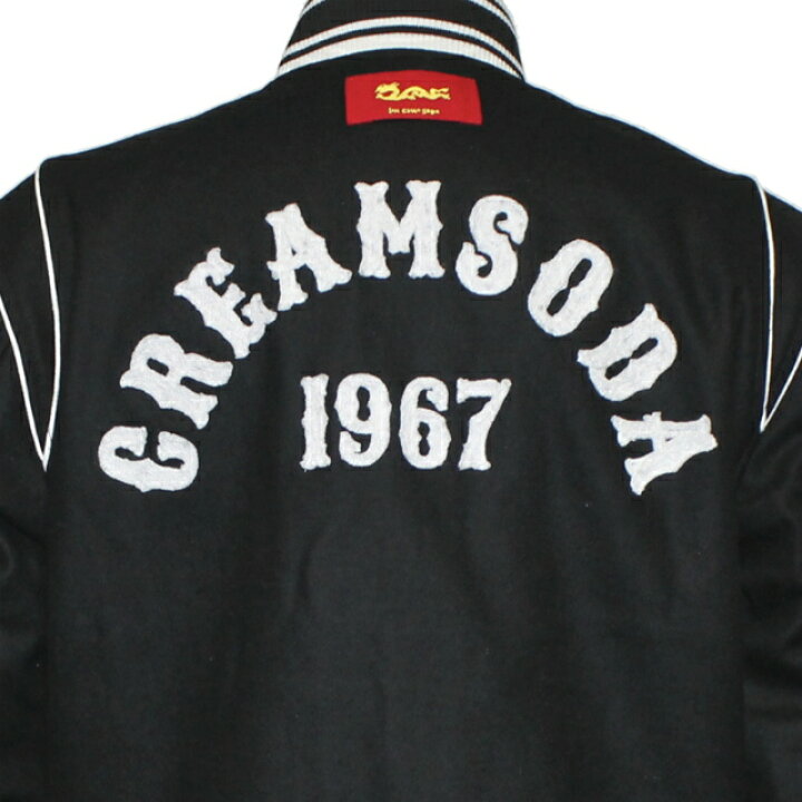 楽天市場】送料無料！CREAM SODACS メルトンブルゾンブラッククリーム  