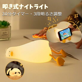ナイトライト アヒル ナイトライト間接照明 タイマー ルームライトベッドライト 寝室ライトナイト ベッドライト 授乳ライト アヒルかわいい 持ち運び 睡眠 寝室 タイマー付き USB充電式 明るさ調整 アヒル TYPE-C プレゼント 出産祝い