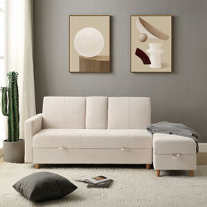 納品中8月上旬入荷リビングソファー 3人掛け ソファ 多機能ソファベッド 収納機能 引き出し オットマン おしゃれ コーナーソファー ソファ×ベッド 1台2役 L字ソファ