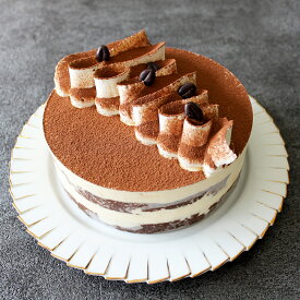 珈琲 ティラミス ケーキ 5号 （直径15cm）　ティラミス ケーキ バースデー 誕生日 お誕生日 お祝い メッセージ プレート ホール ケーキ スイーツ ギフト 送料無料 誕生日ケーキ バースデーケーキ 子供 大人 コーヒー ケーキ ホールケーキ ホール 新宿Kojimaya