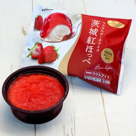 うま実アイス　茨城紅ほっぺマスカルポーネチーズアイスクリーム　6個セット お歳暮 冬ギフト 2025 果実アイス いちご ストロベリー　苺　フルーツアイス 国産 小島屋乳業製菓　新宿kojimaya
