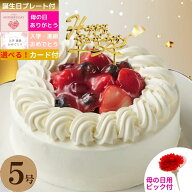 誕生日ケーキ 送料無料 苺 と木の実の ショートケーキ 5号 ケーキ バースデー 誕生日 母の日 カーネーシ…