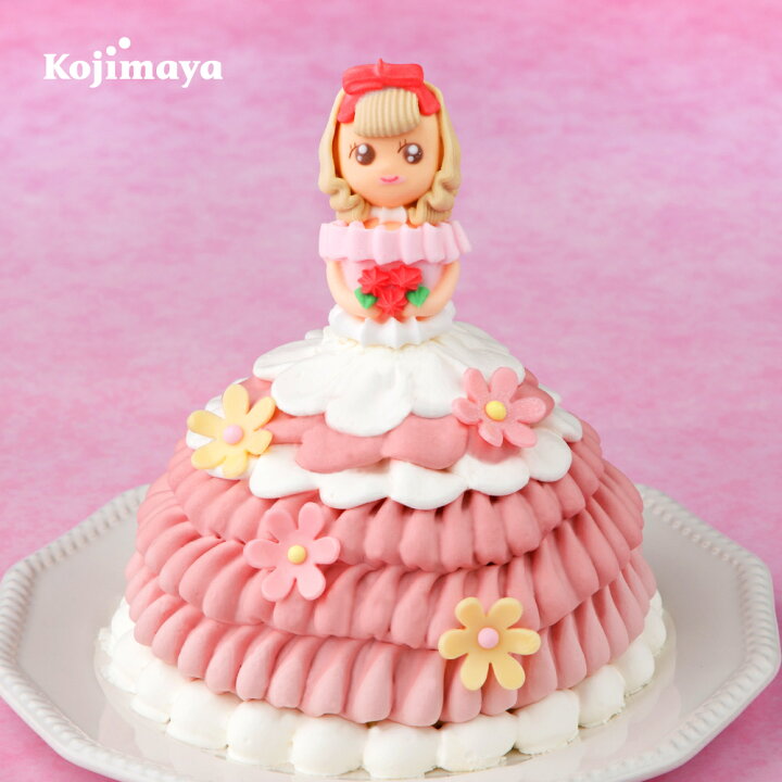 楽天市場 ドールケーキ ピンキーローサちゃん 4号 直径12cm ドール ドレスケーキ プリンセスケーキ レアチーズ ケーキ お姫様 送料無料 誕生日ケーキ バースデーケーキ お土産 贈り物 小島屋乳業製菓 新宿kojimaya 新宿kojimaya楽天市場店