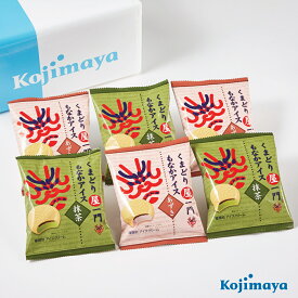 アイスクリーム ギフト 2026 抹茶アイス 歌舞伎【くまどり屋一門もなかアイス 抹茶・あずき 各3個×2種セット】バレンタイン アイス メッセージカード対応 あんこ 和 スイーツ お取り寄せ 抹茶 アイス 和スイーツ 送料無料 あずきアイス 贈り物 手土産