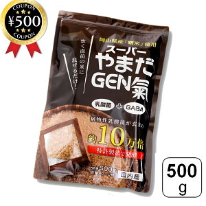 【レビュー書いて500円offクーポン】 ニュー・サイエンス スーパーやまだGEN氣 500g 岡山県産 国内産 発酵催芽玄米 発芽玄米 玄米 発酵 乳酸菌 GABA 栄養食 善玉菌 ヘルシー米