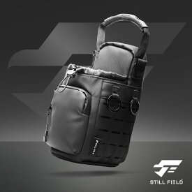[楽天1位/250円OFF]STILL FIELD ジムバッグ マグネット搭載 撥水仕様 耐荷重5キロ 強力マグネット ボトルサイズ2000mlまで収納可（直径10cm以内） スマホ用クリアポケット MOLLE採用ポケット 円形カラビナ付き 背面収納 ショルダーストラップ付属 ブラック 重量570g 送料無料