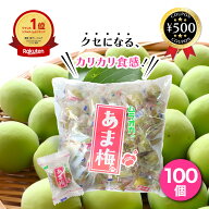 [楽天1位] あま梅 無着色 保存料不使用 個包装 100個入 甘梅 カリカリ梅 ムラオカ 村岡食品工業 おやつ …