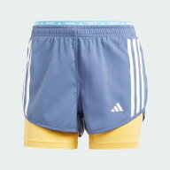 【最大P5倍！9/30迄】adidas アディダス オウン ザ ラン スリーストライプス 2-IN-1ショーツ［ウィメンズ…