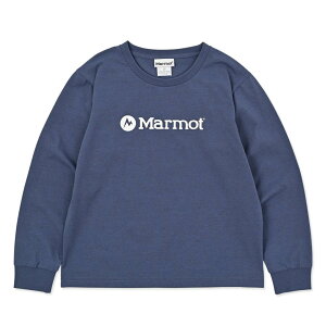 �y�N���A�����X�zMarmot �}�[���b�g �L�b�Y�}�[���b�g���S�����O�X���[�u�e�B�[�V���c�m�L�b�Y�n / �J���[�FC079/IND�iINDIGO/�C���f�B�S�j/ Ks Marmot Logo L/S T-Shirts MTFW25KLS089 IN