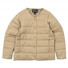 【クリアランス】Marmot マーモット / ディーテノーカラーパディングジャケット[ウィメンズ] / カラー：C021（ベージュ） / Ws Dite No Coller Padding Jack MTFW25WJK028_BE