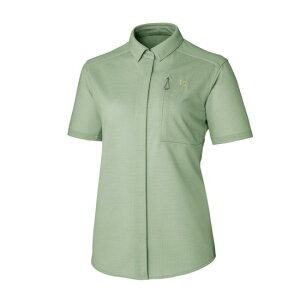 finetrack �t�@�C���g���b�N ���~�[�X�s���j�b�g�V���c�����m�E�B�����Y�n / �J���[�FLEAF�i���[�t�j/ Ws Ramie Spin Knit Shirt FMW1602-LEAF
