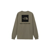 【最大P5倍！9/30迄】NEW! THE NORTH FACE ザ・ノースフェイス ロングスリーブバックスクエアロゴティー[…