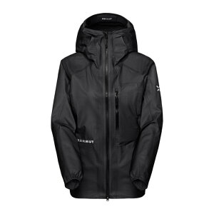 NEW! MAMMUT �}���[�g �A�C�K�[ �m�[�h�����h ���C�g �n�[�h�V�F�� �t�[�f�b�h �W���P�b�g�m���f�B�[�X�n / �J���[�F0001�iblack�j/ Eiger Nordwand Light HS Hooded Jacket Women 1010-32510 0001