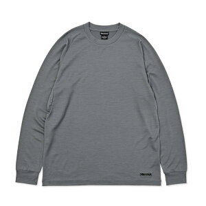 NEW! Marmot �}�[���b�g �}�[���b�g�����m�E�[�������O�e�B�[ / �J���[�FC003�iGRAY�j/ Marmot Merino Wool Long Tee MTFW25ULS074_GY