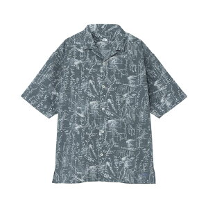 �y�ő�P5�{�I7/31���zNEW! THE NORTH FACE �U�E�m�[�X�t�F�C�X �V���[�g�X���[�u�A���n���b�v�V���c[���j�Z�b�N�X] / �J���[�FHS�i�n�[�t�h�[���h���[�C���O�X���[�g�O���[�EHS�j/ SS ALOHA RIP SHIRT NR22