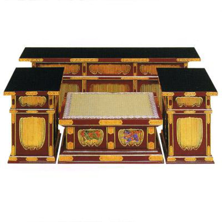 楽天市場】【寺院用】 登高座(密壇) [朱塗/黒塗]向机巾4尺(120cm) 別  