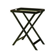 【日本製】[お盆/トレイ/トレー]簡易供養台[盆：黒塗面朱][脚：黒塗]幅60cm×奥行39cm×高さ74cm【納期目…