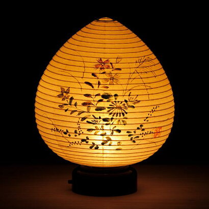 【盆提灯・盆ちょうちん】【送料無料&30%オフ】モダン提灯極み結花秋草LEDコードレス´【岐阜提灯@】