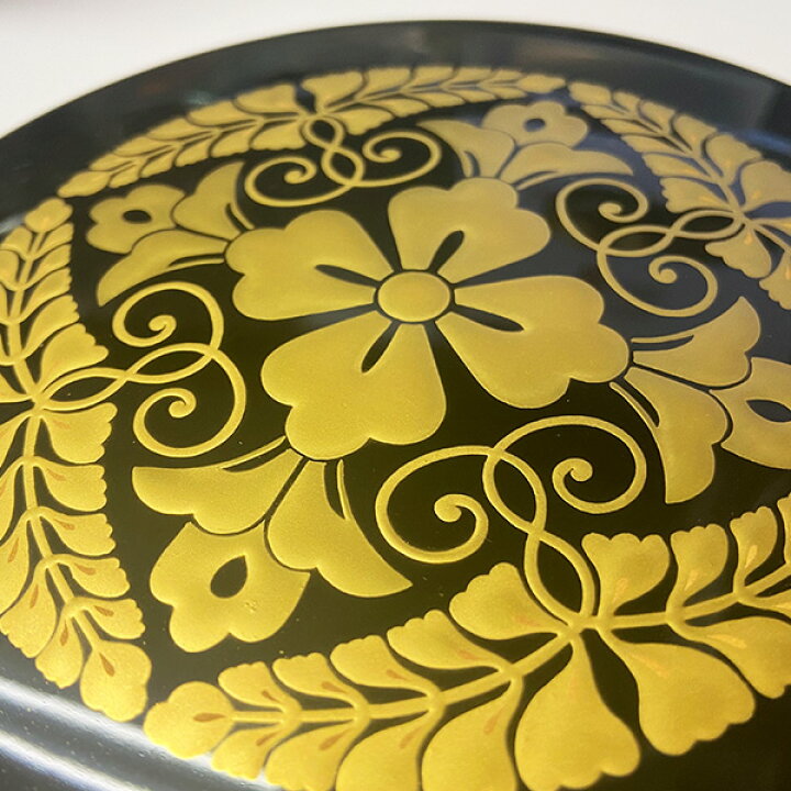 楽天市場】【京蒔絵】切立香合 木製本漆塗 八藤紋 最上(盛上蒔絵・内部 
