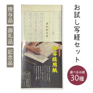 お試し写経セット 写経用紙 個包装 写経入門 練習用 寺院用 記念品 授与品 御礼品 返礼品 布教用 ノベル…