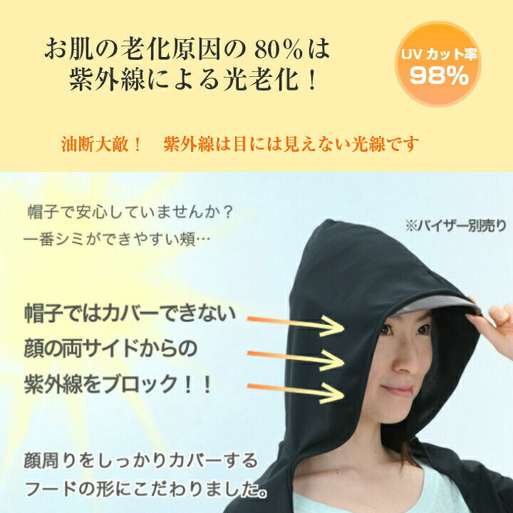 UVカット5Wayショール ブラック 日焼け防止 日よけ アームカバー 頬 紫外線対策 紫外線対策グッズ UPF50+ UVカット ストール ボレロ おしゃれ 暑さ対策 グッズ 冷房対策 【送料無料】ホワイトビューティー 母の日 ギフト プレゼント 紫外線対策グッズ【 UVの ... 紫外線を効果的にブロック アームカバー!
