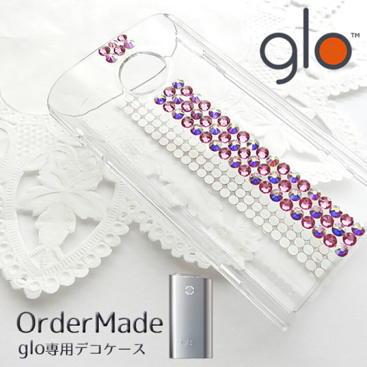 楽天市場】【送料無料】デコ glo（グロー）ケース☆スワロフスキー使用 