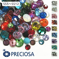 カラーミックス (100粒)プレシオサ PRECIOSA ラインストーン スワロ 代用 ss5 ss7 ss9 ss12 ハンドメイド…