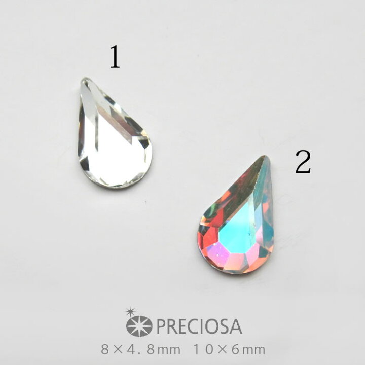 楽天市場】プレシオサ PRECIOSA ペアシェイプ 10×6mm / 8×4.8mm (1粒 