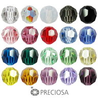preciosa プレシオサ ビーズ 小分け 3mm 4mm 5mm 6mm ハンドメイド ビーズ ラウンド ビーズ 丸型 ガラス …