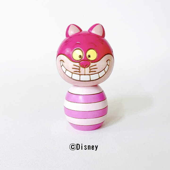 楽天市場 チシャ猫 こけし 卯三郎こけし 猫 Disney 映画 プレゼント ギフト かわいい おうち時間 暮らし Stayhome 癒し インテリア 木製 日本製 伝統工芸品 ネコ ボーダー ねこ 不思議の国のアリス アリス ディズニー ウォルトディズニー 雑貨 置物 グッズ コラボ