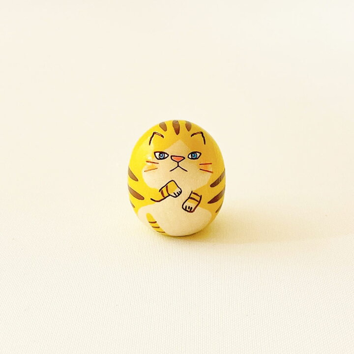 楽天市場 豆猫 黄トラ 招き猫 猫 ネコ にゃー プレゼント 猫 トラ猫 虎猫 Neko 開運 置物 おしゃれ ミニ 金運 グッズ 玄関 コンパクト 縁起物 Kokechi たまご こけし 卯三郎の孫 ギフト 開業 開店 祝い 運気 アップ お守り 正月飾り