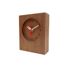 木製置時計時計 天然木 自然派 ナチュラル シンプル おしゃれ かわいい 旭川家具 国産 日本製ユニット メープル ウォルナット チェリー プレゼント ギフト 祝い