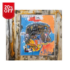 バスキア バスキアの頭蓋骨 縦470x横470mm 創作額縁 Jean-Michel Basquiat Untitled (Basquiat Skull)　絵　絵画　正規複製ポスター ポスター アートフレーム オリジナル額縁 アンティーク ストリートアーティスト