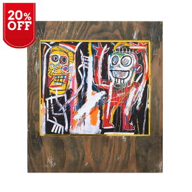 【正規複製ポスター使用】バスキア ダストヘッズ(麻薬中毒者) 縦500x横450mm 創作額縁 Jean-Michel Basquiat Dustheads アートフレーム オリジナル額縁 アンティーク ストリートアーティスト