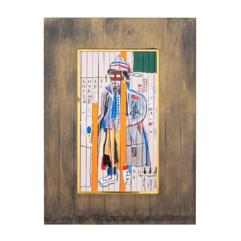超格安価格 売れ筋がひ贈り物 バスキア アンソニー クラーク 縦530x横390mm 創作額縁 Jean-Michel Basquiat Anthony Clarke アートフレーム オリジナル額縁 アンティーク ストリートアーティスト africapresse.com africapresse.com